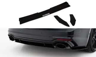 Maxton Street Pro Rear Diffuser V1 For F5 Audi RS5 Coupe / Sportback - BLK